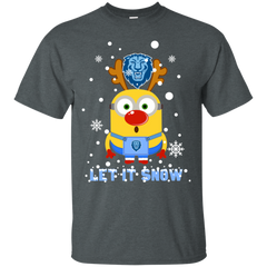 Minion Columbia Lions Ugly Christmas Sweaters Let It Snow Cotton T-Shirt - The White Eagles
