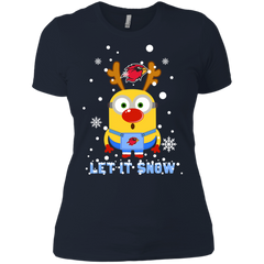Minion Lamar Cardinals Ugly Christmas Sweaters Let It Snow Ladies' Shirt - The White Eagles