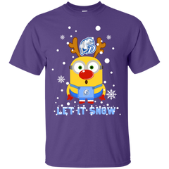 Minion Drake Bulldogs Ugly Christmas Sweaters Let It Snow Cotton T-Shirt - The White Eagles