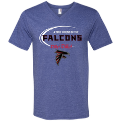 Dilly Dilly Atlanta Falcons A True Friend Of The Falcons Men's V-Neck T-Shirt - The White Eagles