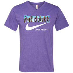 Fortnite Nike Just Play It Men's V-Neck T-Shirt - The White Eagles