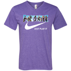 Fortnite Nike Just Play It Men's V-Neck T-Shirt - The White Eagles