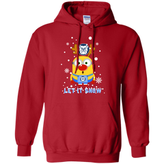 Minion Butler Bulldogs Ugly Christmas Sweaters Let It Snow Hoodie - The White Eagles