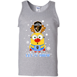 Minion Cleveland Cavaliers Primary Ugly Christmas Sweaters Let It Snow Tank Top - The White Eagles