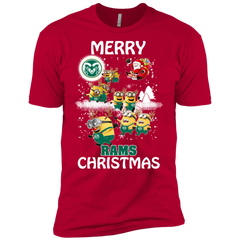 Colorado State Rams Ugly Christmas Sweaters Minions Santa Claus Merry Christmas Men's Sleeve Shirt - The White Eagles