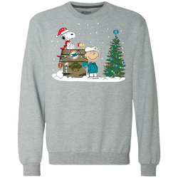 Miami Dolphins Snoopy The Peanuts Ugly Christmas Sweater  Super Bowl Sweatshirt - The White Eagles
