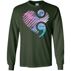 You Matter Don't Let Your Story End Semicolon Shirt LS Cotton T-Shirt - The White Eagles