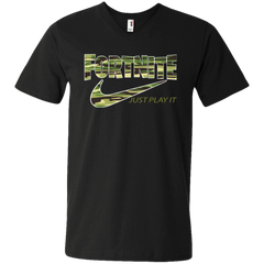 Fortnite Nike Just Play It Camo Men's V-Neck T-Shirt - The White Eagles