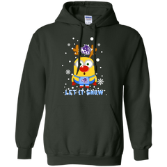 Minion Abilene Christian Wildcats Ugly Christmas Sweaters Let It Snow Hoodie - The White Eagles