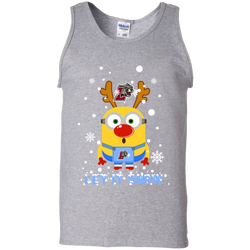Minion Lafayette Leopards Ugly Christmas Sweaters Let It Snow Tank Top - The White Eagles