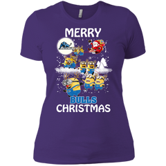Buffalo Bulls Ugly Christmas Sweaters Minions Santa Claus Merry Christmas Ladies' Shirt - The White Eagles
