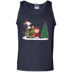 Atlanta Falcons Snoopy The Peanuts Ugly Christmas Sweater  Super Bowl Tank Top - The White Eagles