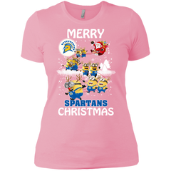 San Jose State Spartans Ugly Christmas Sweaters Minions Santa Claus Merry Christmas Ladies' Shirt - The White Eagles