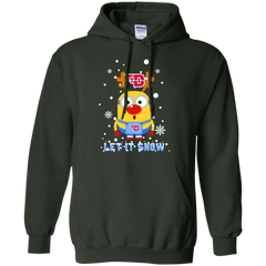 Minion Dayton Flyers Ugly Christmas Sweaters Let It Snow Hoodie - The White Eagles