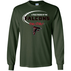 Dilly Dilly Atlanta Falcons A True Friend Of The Falcons LS Cotton T-Shirt - The White Eagles