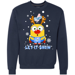 Minion Los Angeles Dodgers  Ugly Christmas Sweaters Let It Snow Sweatshirt - The White Eagles