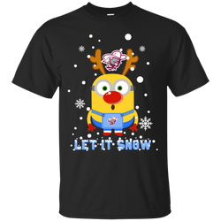Minion Eastern Kentucky Colonels Ugly Christmas Sweaters Let It Snow Cotton T-Shirt - The White Eagles
