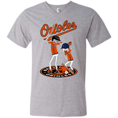 Baltimore Orioles Baseball Rick And Morty Men's V-Neck T-Shirt - The White Eagles