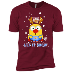 Minion Bethune-cookman Wildcats Ugly Christmas Sweaters Let It Snow Men's Sleeve Shirt - The White Eagles
