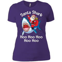 Santa Shark Hoo Hoo Hoo Hoo Hoo Christmas Ugly Christmas Sweater Ladies' Shirt - The White Eagles