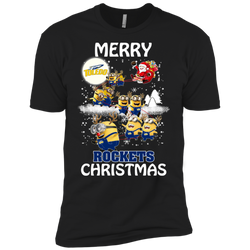 Toledo Rockets Ugly Christmas Sweaters Minions Santa Claus Merry Christmas Men's Sleeve Shirt - The White Eagles