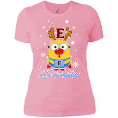 Minion Elon Phoenix Ugly Christmas Sweaters Let It Snow Ladies' Shirt - The White Eagles