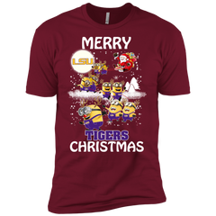 Lsu Tigers Ugly Christmas Sweaters Minions Santa Claus Merry Christmas Men's Sleeve Shirt - The White Eagles