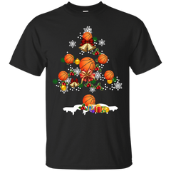 Christmas Is Coming Basketball Santa Claus Ugly Christmas Sweater Cotton T-Shirt - The White Eagles