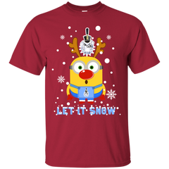 Minion Citadel Bulldogs Ugly Christmas Sweaters Let It Snow Cotton T-Shirt - The White Eagles
