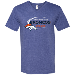 Dilly Dilly Denver Broncos A True Friend Of The Broncos Men's V-Neck T-Shirt - The White Eagles