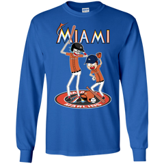 Miami Marlins Baseball Rick And Morty LS Cotton T-Shirt - The White Eagles