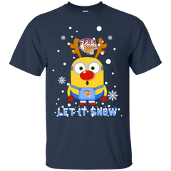 Minion Bethune-cookman Wildcats Ugly Christmas Sweaters Let It Snow Cotton T-Shirt - The White Eagles