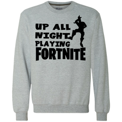 Fortnite Up All Night Playing Fortnite Sweatshirt - The White Eagles