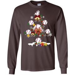 Christmas Is Coming Baseball Santa Claus Ugly Christmas Sweater LS Cotton T-Shirt - The White Eagles