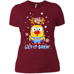 Minion Bethune-cookman Wildcats Ugly Christmas Sweaters Let It Snow Ladies' Shirt - The White Eagles