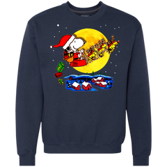 Snoopy Santa Claus Christmas The Peanuts Movie Sweatshirt - The White Eagles