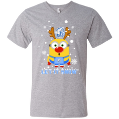 Minion Drake Bulldogs Ugly Christmas Sweaters Let It Snow Men's V-Neck T-Shirt - The White Eagles