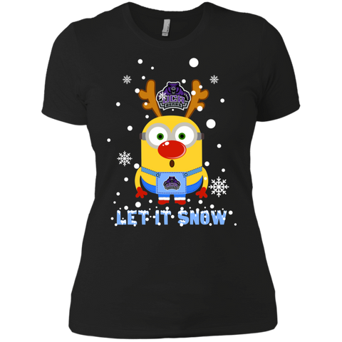 Minion Central Arkansas Bears Ugly Christmas Sweaters Let It Snow Ladies' Shirt - The White Eagles