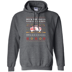 Deck The Halls With Salt And Iron Ugly Christmas Sweater Hoodie - The White Eagles