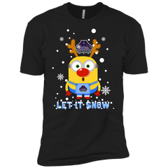 Minion Central Arkansas Bears Ugly Christmas Sweaters Let It Snow Men's Sleeve Shirt - The White Eagles