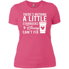 There's Nothing A Little Starbucks & Disney Can't Fix Shirt Ladies' Shirt - The White Eagles