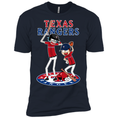 Texas Rangers Baseball Rick And Morty Men's Sleeve Shirt - The White Eagles