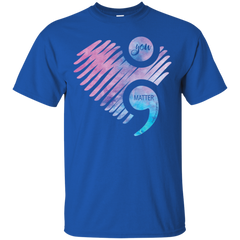 You Matter Don't Let Your Story End Semicolon Shirt Cotton T-Shirt - The White Eagles