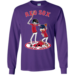 Boston Red Sox Baseball Rick And Morty LS Cotton T-Shirt - The White Eagles