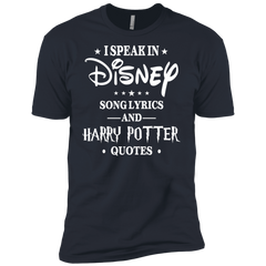 I Speak In Disney Song Lyrics And Harry Potter Quotes Shir Men's Sleeve Shirt - The White Eagles