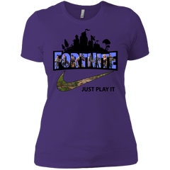 Fortnite Just Play It Nike Logo Ladies' Shirt - The White Eagles