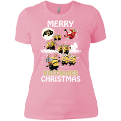 Colorado Buffaloes Ugly Christmas Sweaters Minions Santa Claus Merry Christmas Ladies' Shirt - The White Eagles