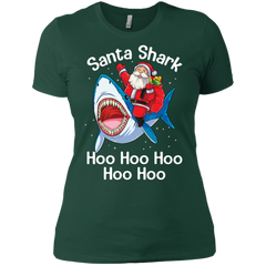 Santa Shark Hoo Hoo Hoo Hoo Hoo Christmas Ugly Christmas Sweater Ladies' Shirt - The White Eagles