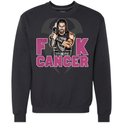 Roman Reigns Fuck Cancer Breast Cancer Awareness Sweatshirt - The White Eagles