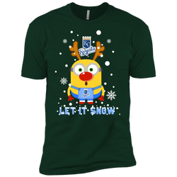 Minion Kansas City Royals  Ugly Christmas Sweaters Let It Snow Men's Sleeve Shirt - The White Eagles